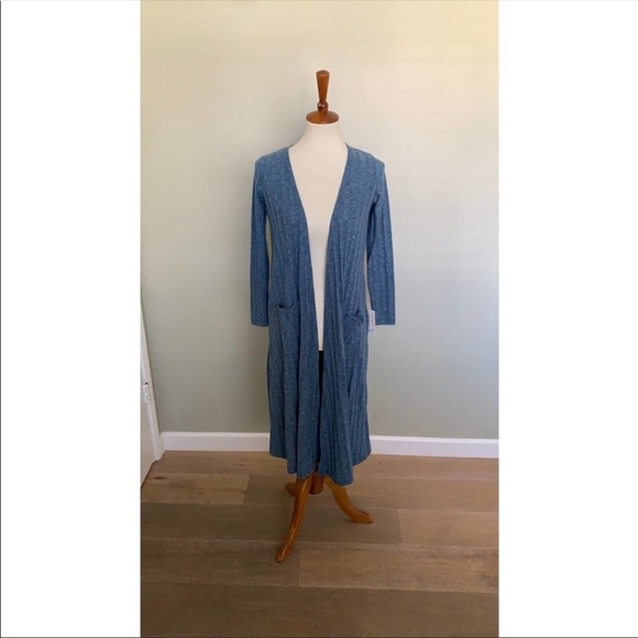 Lularoe Sarah Cardigan
Lularoe Light Blue Ribbed Heather Blue,ribbed. - Picture 1 of 5